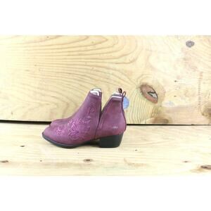 New JBU Shoes Boots Womens 7M Parker Memory Foam Purple Floral Ankle Bootie